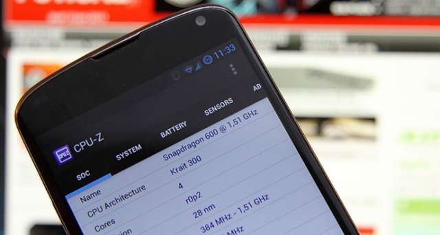 Приложение CPU-Z на Android