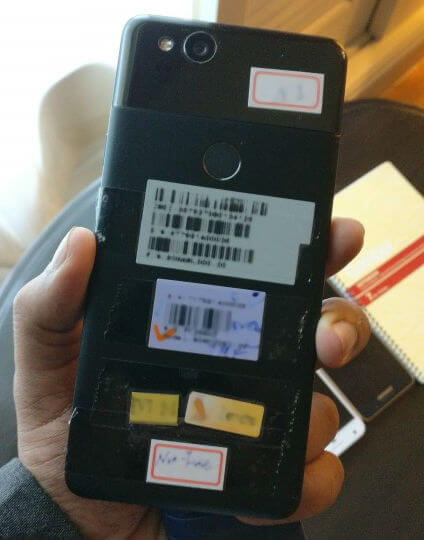 снимок прототипа Google Pixel 2