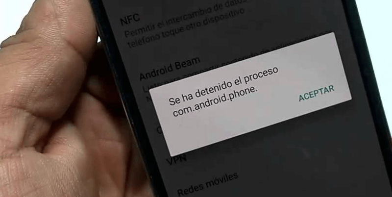 com android phone произошла ошибка