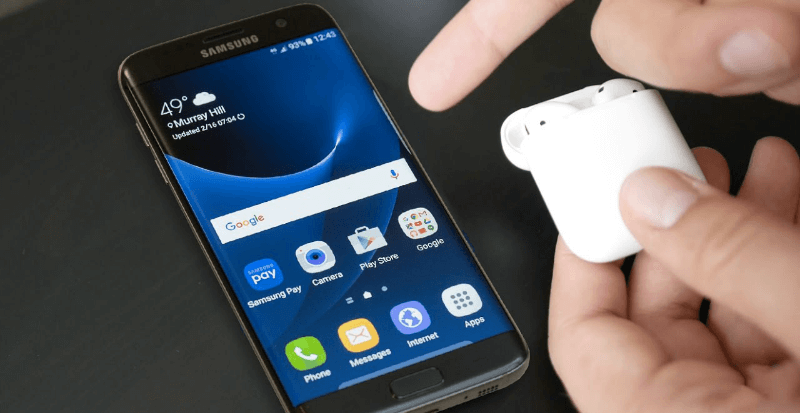 как подключить airpods к android