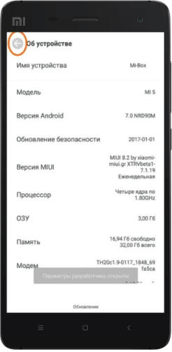 miui 11 режим разработчика